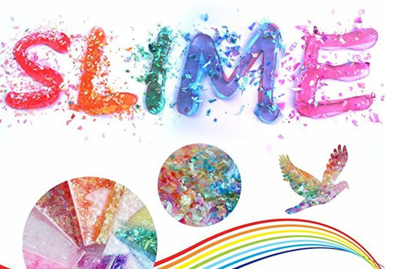 Colorful Foam Ball Flat Beads Gold Powder Sugar Paper Set